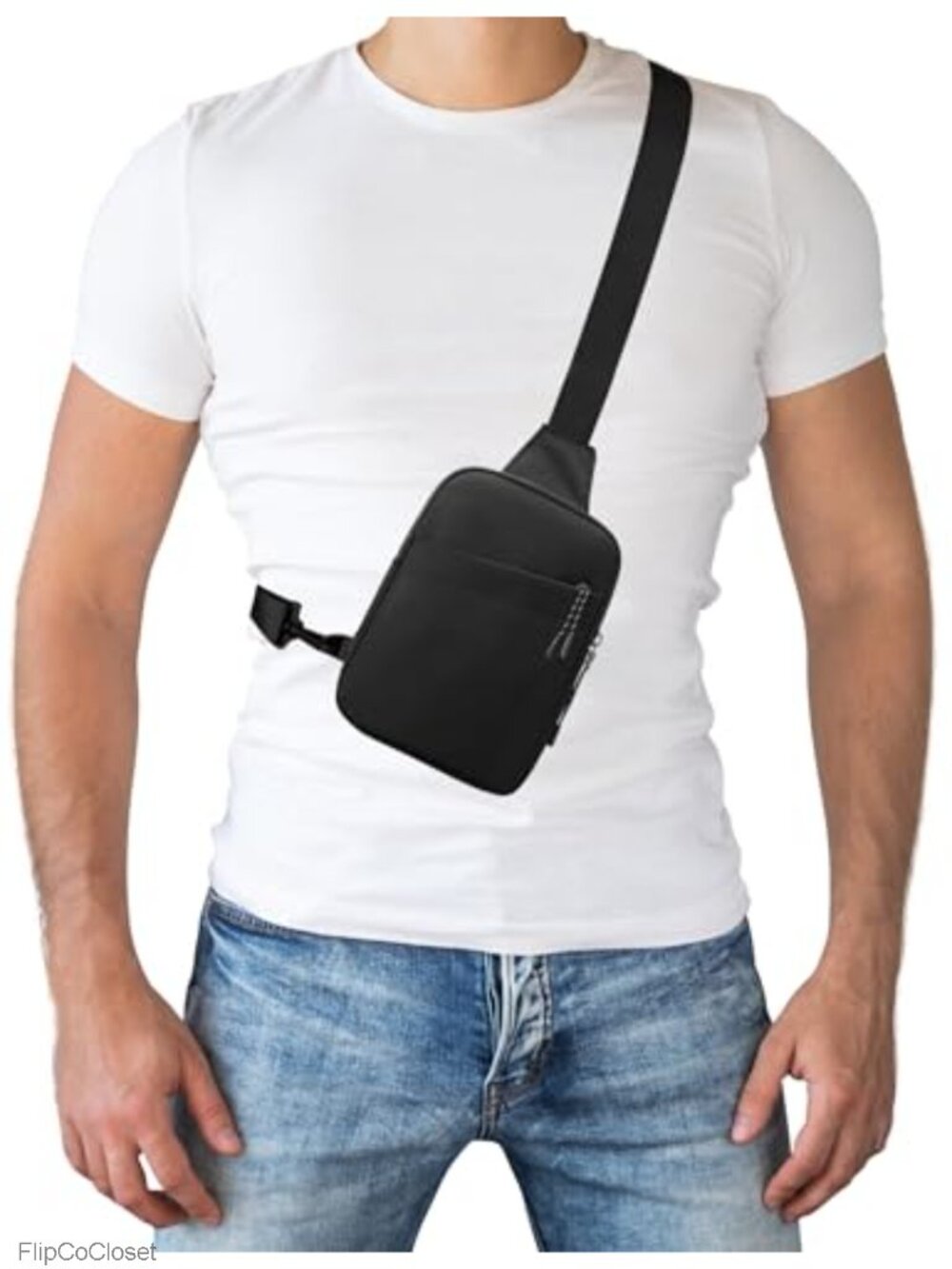Waterproof Oxford Small Crossbody Sling Bag Mini Chest Bag Adjustable